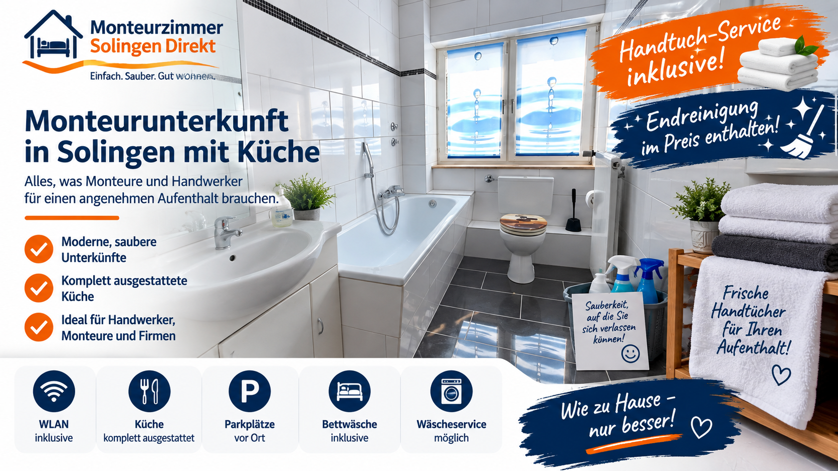 Monteurzimmer Solingen Service